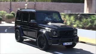 700HP BRABUS G700 Widestar in Monaco  BRUTAL SOUNDS [upl. by Richara]