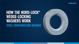 How the NordLock WedgeLocking Washers Work  Steel Construction Washer [upl. by Aehcim]