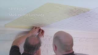 How to install Lincrusta on a Ceiling [upl. by Welker564]