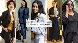 Why should you add linen pant suits to your wardrobe Here are 5 reasons [upl. by Ahsekahs]