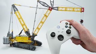 Driving the LEGO® Technic Liebherr Crawler Crane LR 13000 42146 with the Xbox Controller [upl. by Shaya]