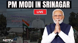 PM Modi LIVE  PM Narendra Modi In Srinagar  NDTV 24x7 Live TV [upl. by Pietje184]