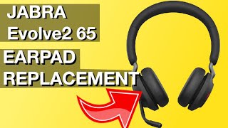 Jabra Evolve2 65 Earpad Replacement How to instructions [upl. by Ojela]