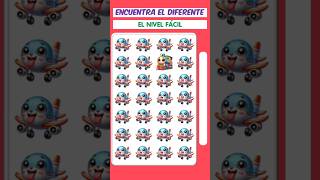 Encuentra el Emoji Diferente27 quiz encuentraeldiferente emojigame encuentralasdiferencias [upl. by Eerual]