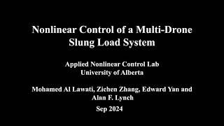 ACC 2025  Nonlinear Control of a MultiDrone Slung Load System SITL Simulation [upl. by Ahsiela]