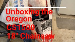 Unboxing the Oregon CS1500 Chainsaw [upl. by Kolnos]