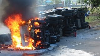 TOP Truck Crashes Truck Accidents compilation 2014  truck crash 2014 Video [upl. by Viola581]