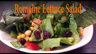 Romaine Lettuce Salad Recipe Step by Step Video by Elegante Catering [upl. by Munster]