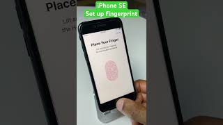 iPhone SE Fingerprint setup  How to setup touch id [upl. by Arreyt286]