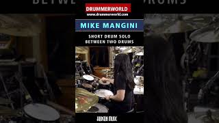 Mike Mangini SHORT DRUM SOLO over two Drums  mikemangini doublebass drummerworld [upl. by Damarra177]