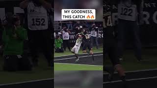 How did Oregon RB Noah Whittington catch this 😮 shorts [upl. by Ahsilef137]