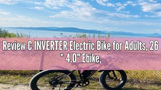 Review C INVERTER Electric Bike for Adults 26  40quot Ebike 750W Brushless Motor 32 KMH Speed 48 [upl. by Iddo124]