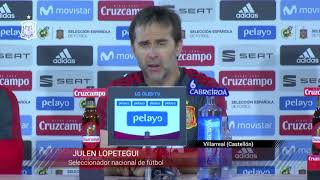 Julen Lopetegui quotEstamos muy ilusionados con el Mundialquot [upl. by Yadnus]