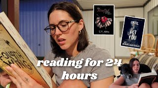 Reading for 24 hours  reading vlog 🧸📖❣️ [upl. by Odlavu]