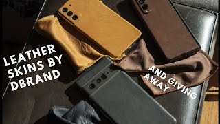 Dbrand Leather Skins dbrand giveaway [upl. by Ailuy]