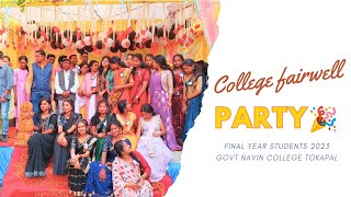 college farewell party  farewell dance 2k24 navin college tokapal nayantharashekhawayvlogs [upl. by Vish206]