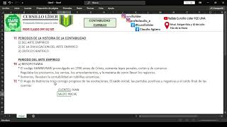 CONTABILIDAD CURSILLO UNIDAD 1 P1  Profe Claudio Cursillo Líder FCE UNA [upl. by Aihseket]