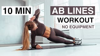 10 MIN AB LINES WORKOUT No Equipment [upl. by Ailime]