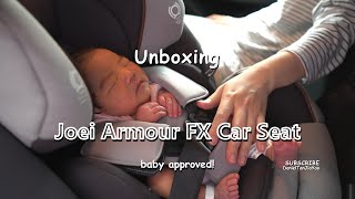 Unboxing and installing the Joie Armour FX Car Seat [upl. by Eenobe]