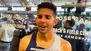 Grant Fisher Breaks 2 Mile American Record With 80362 At Millrose Games [upl. by Araet]