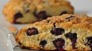 Blueberry Streusel Scones Classic Version  Joyofbakingcom [upl. by Carol]