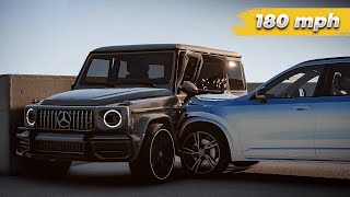 Volvo XC90 vs Mercedes GClass  Crash Test  180 mph [upl. by Katlin]