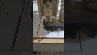 Cutting UHMW polyethylene with CNC router  mississippimillworkcom [upl. by Enylrac11]