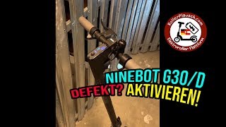 NINEBOT G30D MAX piept amp fährt langsam defekt Lese die NinebotTODO DEUTSCH ROLLERPLAUSCHCOM 🛴 [upl. by Nannie]