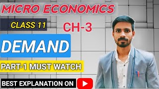 DEMAND class 11MeaningconceptPart 1 must watch demand microeconomics commerce class11th [upl. by Feinleib]