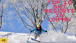 Top 10 Ski Resorts in Japan 2024 [upl. by Ardek104]