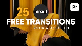 Free Transitions for Premiere Pro from Mixkit And How to Use Them [upl. by Alban]