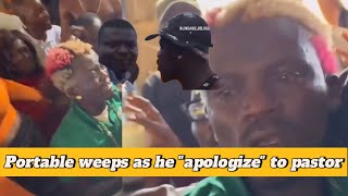 Portable weeps as he tenders apology to the pastor he slappedFAKE APOLOGYportablezazu newvideo [upl. by Ettenay300]