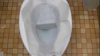 The Proper Way to Put on a Toilet Seat Cover [upl. by Daphna]