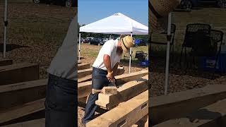 Amish Old School Mortise and Tenon by Chisel [upl. by Dietz200]