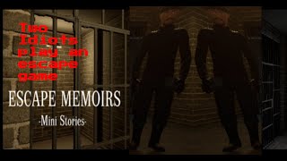 Escape Memoirs Mini Stories  Two Idiots try to escape jail  escape game [upl. by Aneeroc]