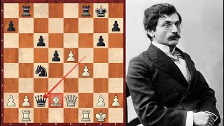 A Very Bad Pin John Baird vs Emanuel Lasker  New York 1892 [upl. by Lucey]