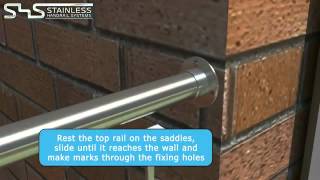 Glass Balustrade Installation Video from Stainless Handrail Systems Ltd [upl. by Rhody]