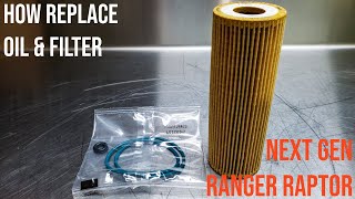 Next Gen Ranger Raptor Oil amp filter change [upl. by Seaden246]