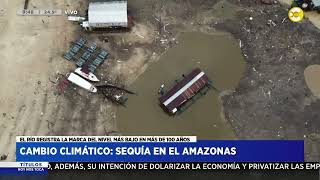 Un barco chocó contra el puente Zárate brazo largo │ HNT a las 8 │ 290124 [upl. by Chauncey]