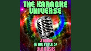 La Paloma Karaoke Version In the Style of Julio Iglesias [upl. by Ringo]