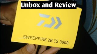 DAIWA SWEEPFIRE 2B CS 3000  UNBOX and REVIEW [upl. by Ynatsed]