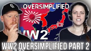 WW2  OverSimplified Part 2 REACTION  OB DAVE REACTS [upl. by Eduj486]