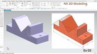 Siemens NX 3D Modeling Tutorial  part 02  NX Cad [upl. by Crosley]