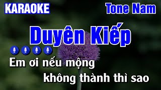 Duyên Kiếp Karaoke Tone Nam  Karaoke AK [upl. by Ainad]