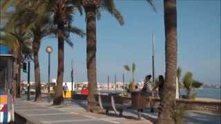 Balade en Espagne  Depart Cambrils direction La PinedaCap Salou [upl. by Adnilym]