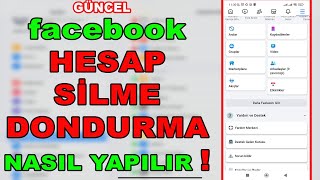 facebook hesap silme ve dondurma 2024 güncel [upl. by Coyle]