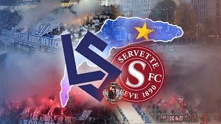 LAUSANNESPORT VS SERVETTE FC  DERBY DU LAC  031124  SwissUltrasTradition [upl. by Fitts]