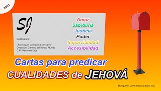 💌 Cartas JW para predicar sobre Cualidades de JEHOVÁ 💌 [upl. by Dickson]