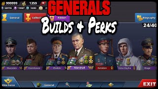 GENERALS BUILDS AND PERKS [upl. by Nomyad293]