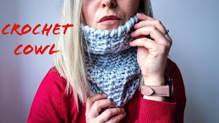 How to Crochet Neck Warmer  Cowl for beginners Fast and Easy crochetforbeginners [upl. by Woehick]